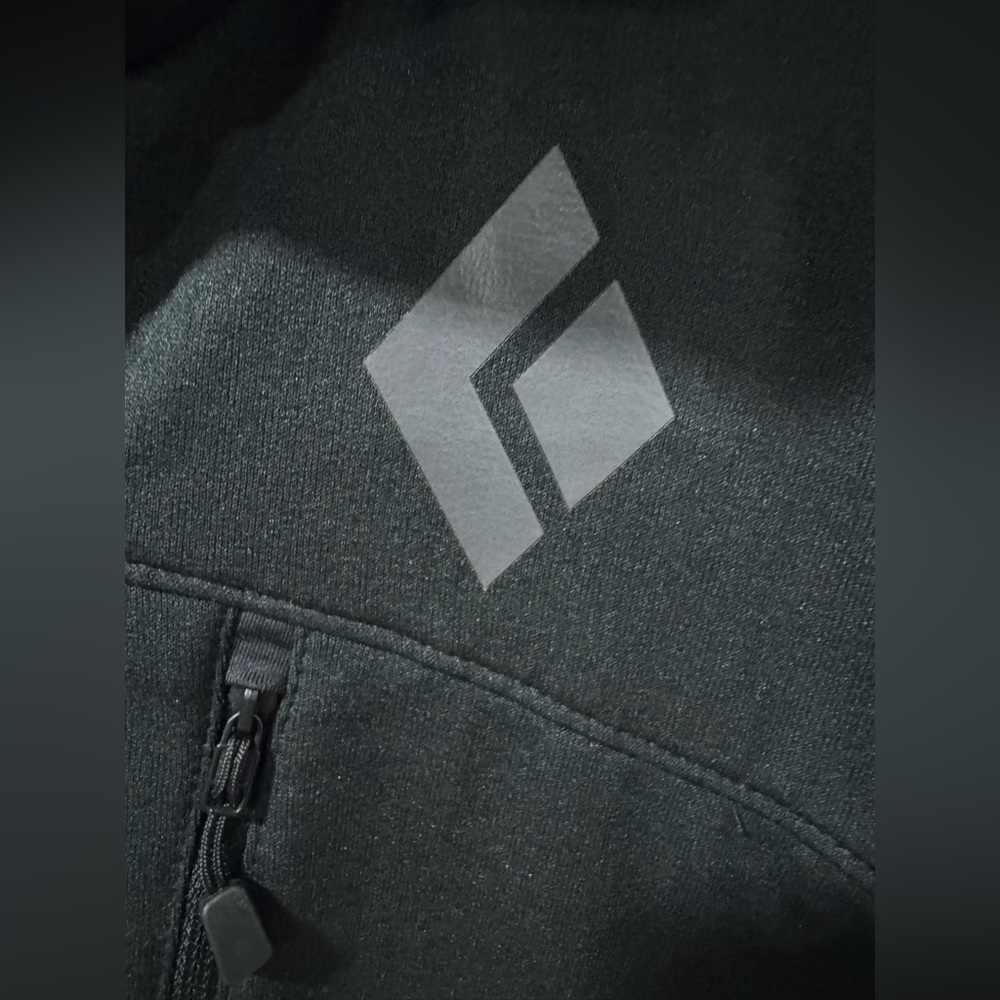 Black Diamond Men’s 1/2 Zip Black Fleece Jacket Size Large - Picture 8 of 8